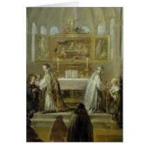 The Communion, 1649-51 Greeting Card