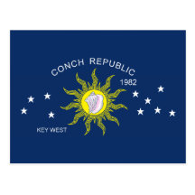 The Conch Republic Flag Post Card