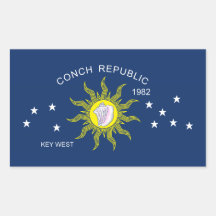 The Conch Republic Flag Sticker
