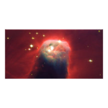 The Cone Nebula Christmas Tree Cluster NGC 2264 Custom Photo Card