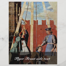 The Confession., By Piero Della Francesca Personalized Flyer