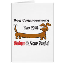 The Congressmans Weiner Card