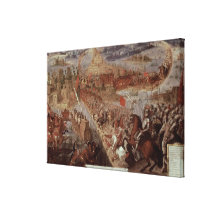 The Conquest of Tenochtitlan Canvas Print