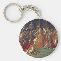 The Consecration of the Emperor Napoleon 1 Keychains