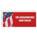 The Conservatives have failed rack cards