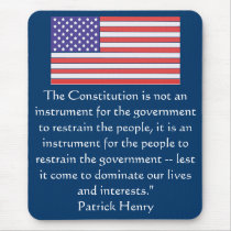 The Constitution is not an instrument for the gove Mouse Pad