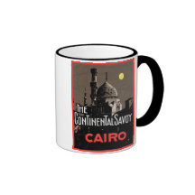 The Continential Savoy, Cairo Travel Poster Mug