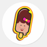 The Cool Sweet Stuff - cute girl ice cream Stickers
