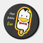 The Cool Sweet Stuff - cute pengium ice cream bday Fridge Magnet