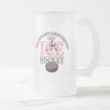 The Coolest Girls Around Play Ice Hockey Coffee Mug