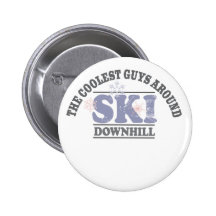 The Coolest Guys Around Ski Downhill Buttons