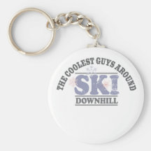 The Coolest Guys Around Ski Downhill Key Chain