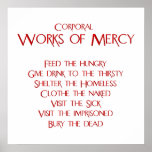The Corporal Works of Mercy Poster posters