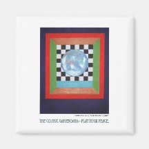 The Cosmic Gameboard--Play Your Peace Refrigerator Magnet
