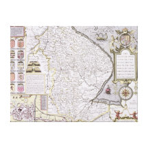 The Countie and Citie of Lyncolne Stretched Canvas Prints