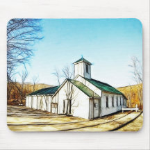 The Country Chapel Mouse Pad
