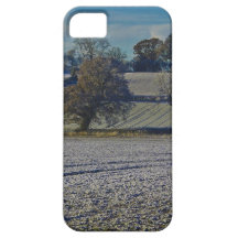 the countryside in winter iPhone 5 cover