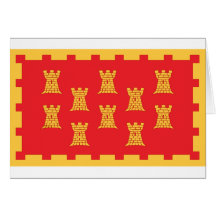 The County Flag of Greater Manchester Greeting Card