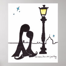 The Couple in Paris Posters