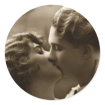 The Couple Round Stickers