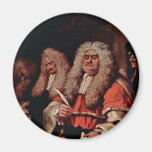 The Court By Hogarth, William (Best Quality) Magnet