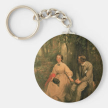 The Courtship by George Cochran Lambdin Keychains