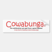 The Cowabunga Blog Official Bumper Sticker