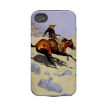 The Cowboy by Remington, Vintage American West Iphone 4 Tough Cases