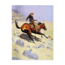 The Cowboy by Remington, Vintage American West Post Card