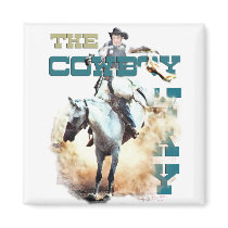 The Cowboy Way -rodeo gifts & tees Refrigerator Magnets