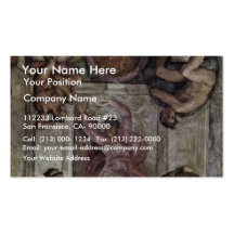 The Creator God, And Four Youths By Michelangelo Business Card