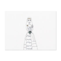 The Creepy Bride Postcard