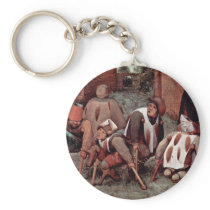 The Cripple By Bruegel D. Ä. Pieter (Best Quality) Key Chain