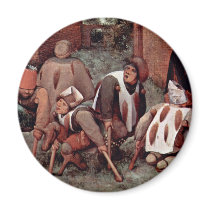 The Cripple By Bruegel D. Ä. Pieter (Best Quality) Refrigerator Magnet