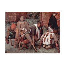 The Cripple By Bruegel D. Ä. Pieter (Best Quality) Post Cards
