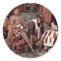 The Cripple By Bruegel D. Ä. Pieter (Best Quality) Sticker