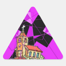 The Cross and The Chapel Sticker