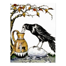 The Crow and the Pitcher Postcard