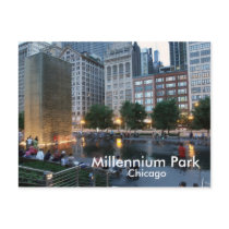 The Crown Fountain, Millennium Park, Chicago Post Cards