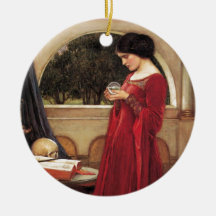 The Crystal Ball [John William Waterhouse] Christmas Ornament