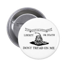 The Culpeper Don't Tread on Me Flag Buttons