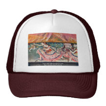 The Curtain Falls By Edgar Degas Hat