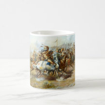 The Custer Fight by Charles Marion Russell Mug