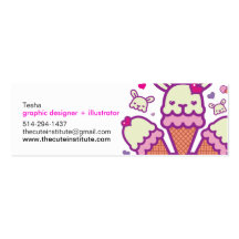 the cute institute card business cards