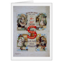 "The cycle of a century" - Vintage Singer Advert Greeting Cards