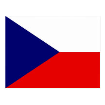 The Czech Republic Flag Post Card