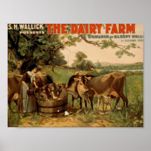 The Dairy Farm Retro Theatre Poster