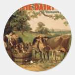 The Dairy Farm Retro Theatre Round Sticker