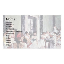 The Dance Class By Edgar Degas Business Card Template