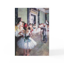 The Dance Class by Edgar Degas Cards